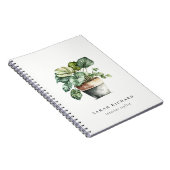 Pflanze aus gepolstertem Leafy House Botanisch Notizblock (Rechte Seite)