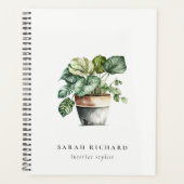 Pflanze aus gepolstertem Leafy House Botanisch Planer (Vorderseite)