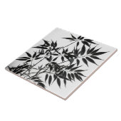 Pflanze aus schwarzem und weißem Bambus Fliese (Seite)