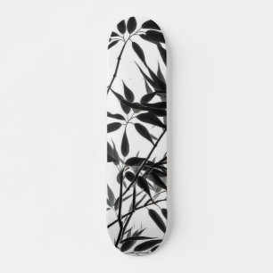 Pflanze aus schwarzem und weißem Bambus Skateboard