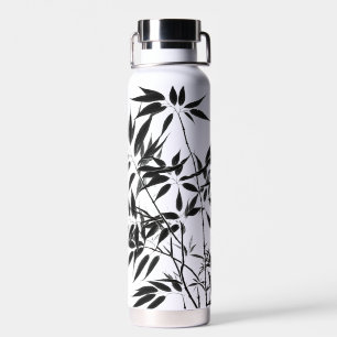Pflanze aus schwarzem und weißem Bambus Trinkflasche
