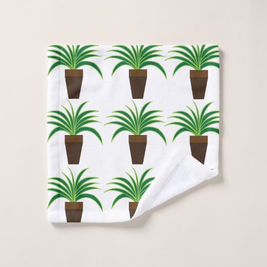 Pflanze Badhandtuch Set (Waschlappen)