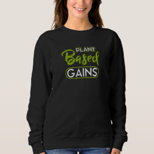 Pflanze basiert gewinnt Sport Vegetarian Vegan Foo Sweatshirt