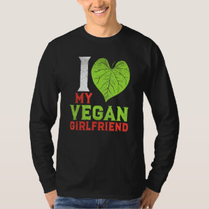Pflanze basiert Veganen Paar I Liebe Meine Vegane T-Shirt