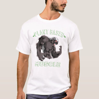 Pflanze-basierte Muskeln Honey Badger Powerlifter  T-Shirt