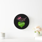 Pflanze-basierte Wall-Clock Personalisierte Vegane Runde Wanduhr (Zuhause)