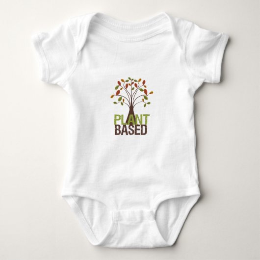 Pflanze basierter Fall-Baum Baby Strampler (Vorderseite)
