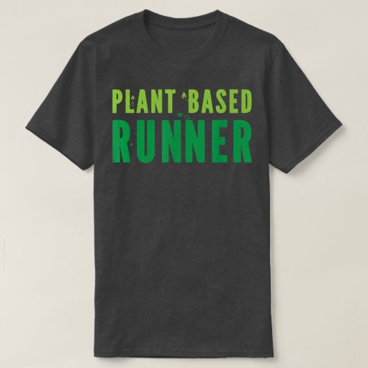 Pflanze-basierter Runner-Marathon Vegan Vegetari T-Shirt (Design vorne)