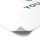 Pflanze Bäume Bedeutung des ökologischen Sprichwor Poster (Ecke)