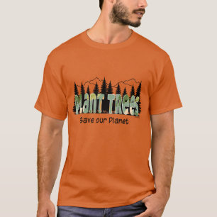 Pflanze Bäume - Rette unseren Planeten, Cool- Oran T-Shirt