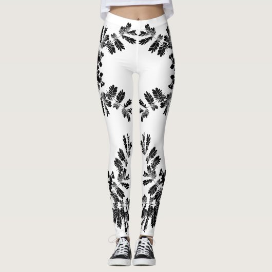 Pflanze bei Silhouetten Leggings (Vorderseite)