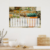 Pflanze benutzerdefinierte Terminkalender Poster (Küche)