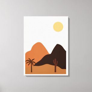 Pflanze Berge Bäume Leinwanddruck