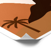 Pflanze Berge Bäume Poster (Ecke)