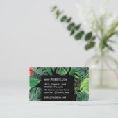 Pflanze Beruf Grüne Berufliche Führungskraft Visitenkarte (Stehend Vorderseite)