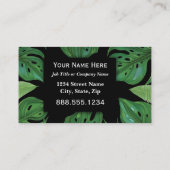 Pflanze berufliche Führungskraft Visitenkarte (Rückseite)