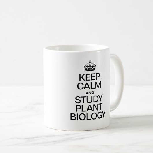 PFLANZE-BIOLOGIE behalt CALM UND STUDY Kaffeetasse (VorderseiteRechts)