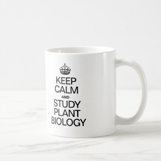 PFLANZE-BIOLOGIE behalt CALM UND STUDY Kaffeetasse (Rechts)