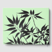 Pflanze "Black and Mint Green" Gästebuch (Rückseite)