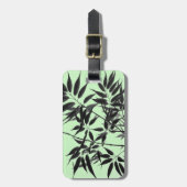 Pflanze "Black and Mint Green" Gepäckanhänger (Vorderseite vertikal)