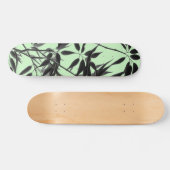 Pflanze "Black and Mint Green" Skateboard (Horizontal)
