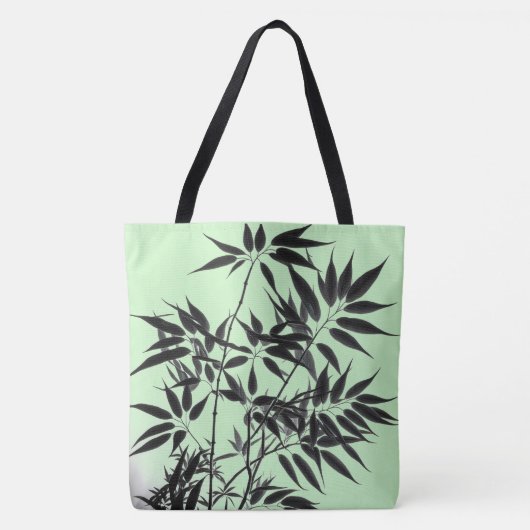 Pflanze "Black and Mint Green" Tasche (Vorderseite)