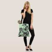 Pflanze "Black and Mint Green" Tasche (Am Model)