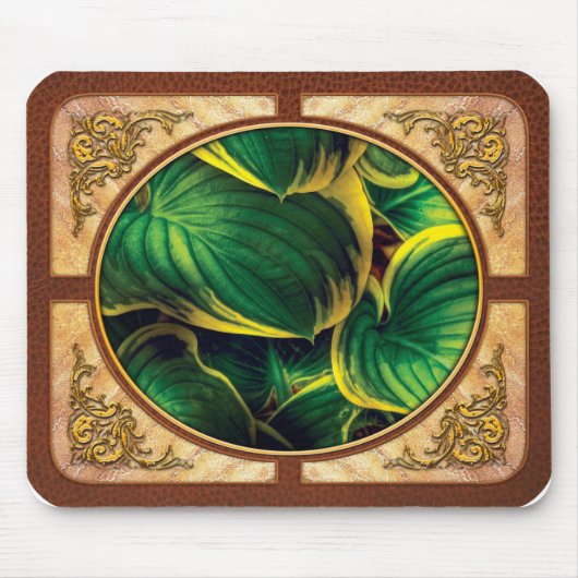 Pflanze - Blätter für Jugendherbergen Mousepad (Vorne)