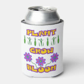 Pflanze blühen Zitat rosa Blume Gelber Text Dosenkühler (Kanne Vorderseite)