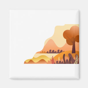 Pflanze Blume Baumbestand Orangenwiesen-Gras Magnet