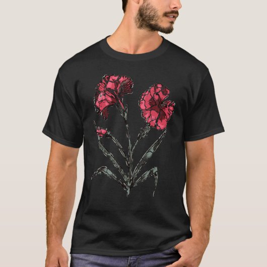 Pflanze Blume Baumgarten erschüttert T-Shirt (Vorderseite)