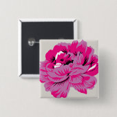 Pflanze, Blume, Blütenblätter, Rosa, Magenta, Schr Button (Vorne & Hinten)
