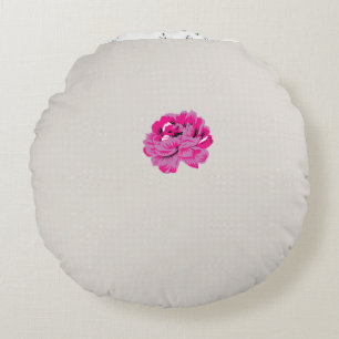 Pflanze, Blume, Blütenblätter, Rosa, Magenta, Schr Rundes Kissen