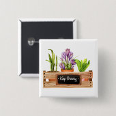 Pflanze-Blume für das Anbauen von Tafelschildern b Button (Vorne & Hinten)