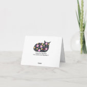 Pflanze Blume sicher für benutzerdefinierte Mittei Karte (Rückseite)