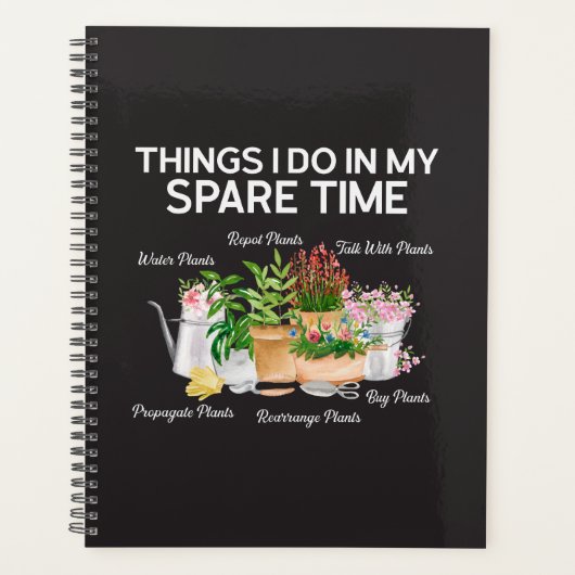 Pflanze Blumengepflasterte Wasserfarben Zitronenga Planer (Vorderseite)