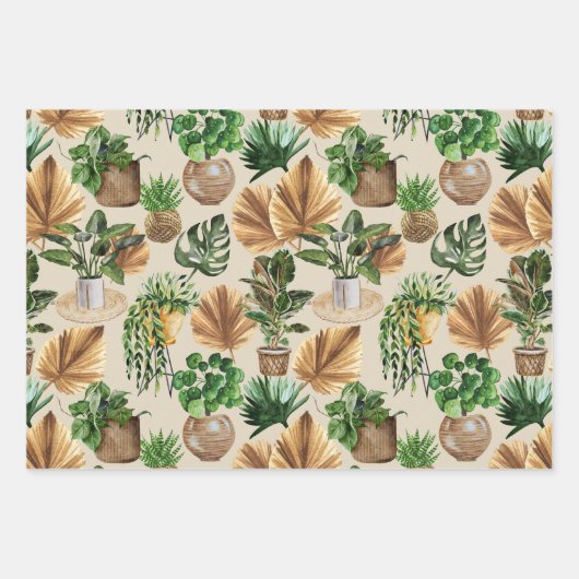 Pflanze Boho Palm Blätter (Vorderseite 3)