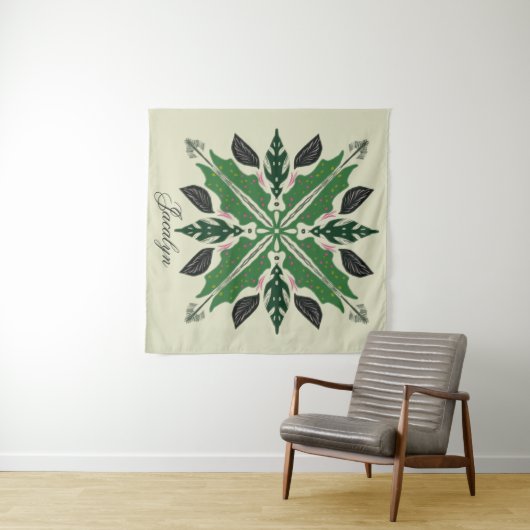 Pflanze Botanischer Garten Monstera Mandala Wandteppich (Beispiel (Horizontal))