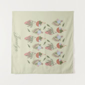 Pflanze Botanischer Kaktus Makrame Name Tapestry Wandteppich (Vorderseite (Horizontal))