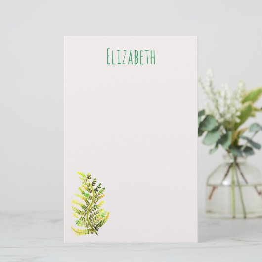 Pflanze Briefpapier (Stehend Vorderseite)