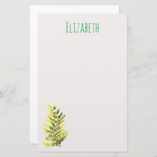 Pflanze Briefpapier (Vorne/Hinten)