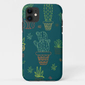 Pflanze Cacti Illustration Boho Cactus Case-Mate iPhone Hülle (Rückseite)