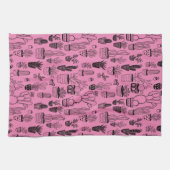 Pflanze Cacti Succulents Handgemachte Muster Geschirrtuch (Horizontal)