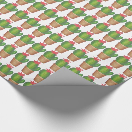 Pflanze Cactus Cacti Geschenkpapier (Ecke)