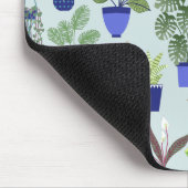 Pflanze Cactus succulent Blue Mousepad (Ecke)