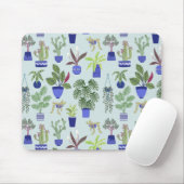 Pflanze Cactus succulent Blue Mousepad (Mit Mouse)