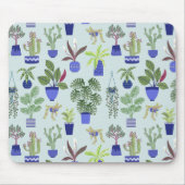 Pflanze Cactus succulent Blue Mousepad (Vorne)