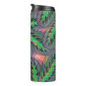 Pflanze Calathea Greenery Leaf Muster Thermosbecher (Nach rechts gedreht)