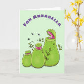 Pflanze Cartoon Karte (Gelbe Blume)