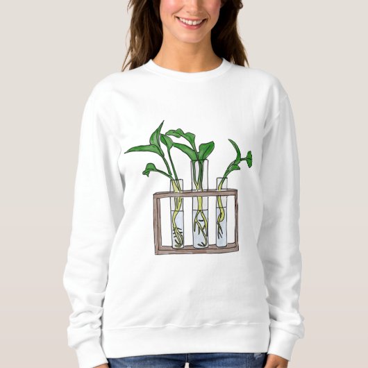 PFLANZE CHEMIST Laboratorium Grow Botany Hobby Tes Sweatshirt (Vorderseite)